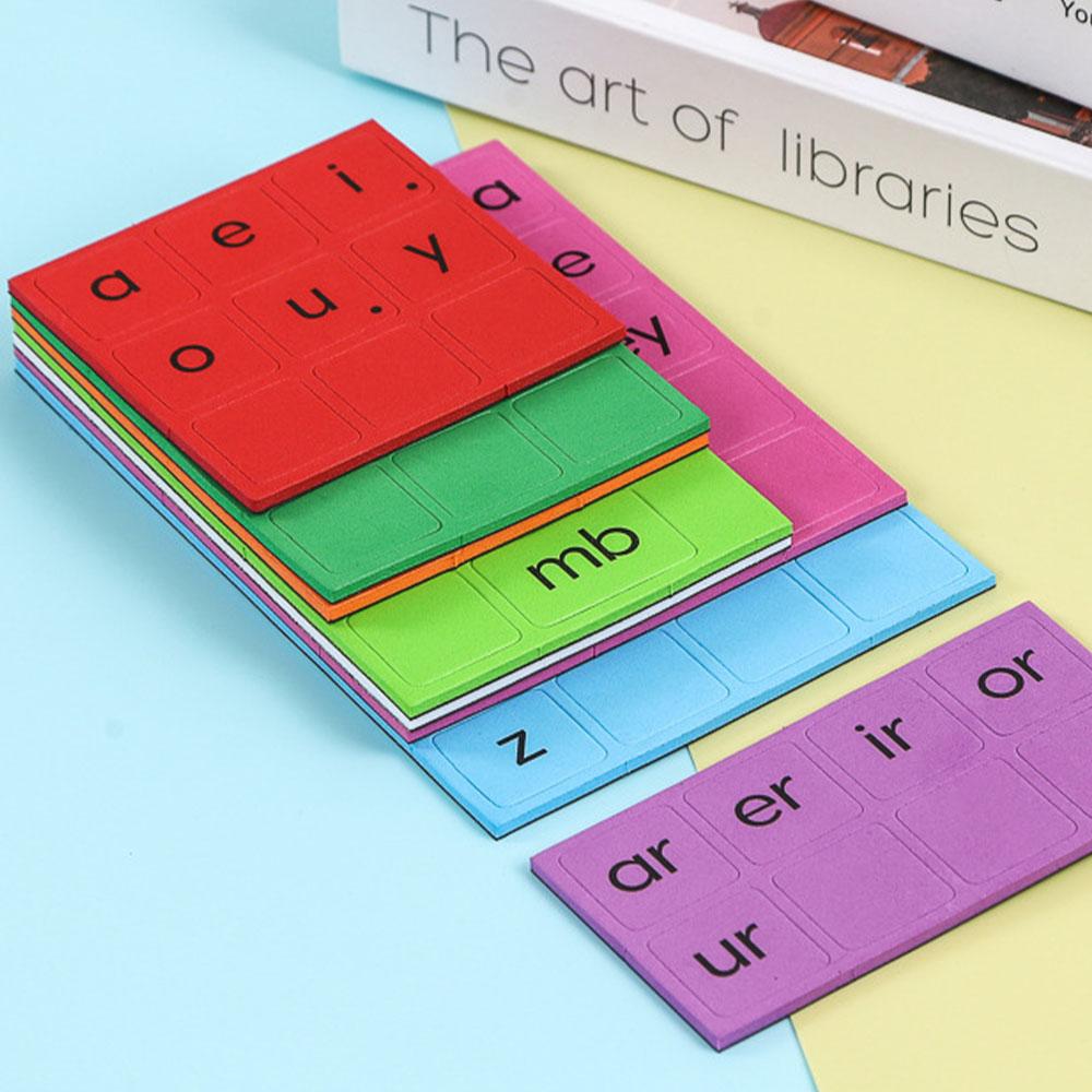 Non-Toxic Magnetic Phonics Tiles Alphabet Set Learn English Montessori Spelling Books Baby Educational Games For Children 5 Years Old Toys