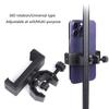 360 Swivels Phone Holder For Camera Flash Mounts Tripod Phone Mount Brackets Expansion Clamp Phone Clip Holder