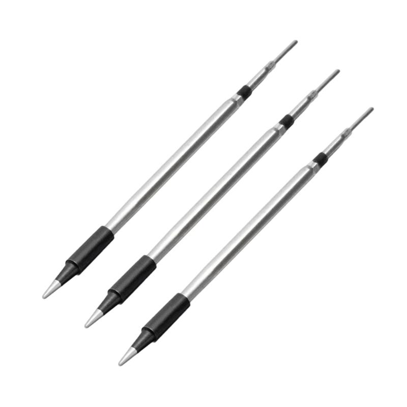 Pack Of 3 Soldering Iron Tip High Thermals Conductivity Copper Build Solder Welding Tip For Smooth Soldering Tool