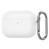 Anti-fall Earphone Case with Carabiner Silicone Earbuds Cover Shockproof Anti Scratch Charging Box Shell for AirPods Pro 3