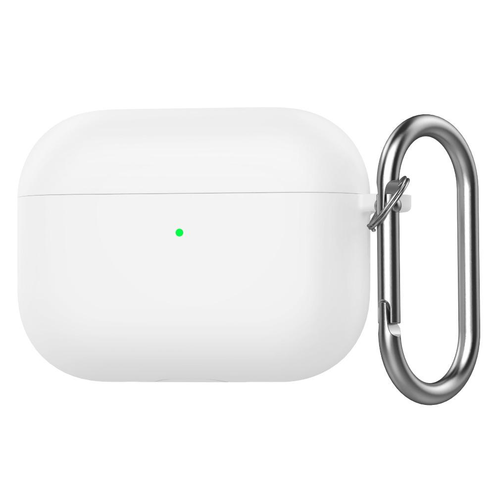Anti-fall Earphone Case with Carabiner Silicone Earbuds Cover Shockproof Anti Scratch Charging Box Shell for AirPods Pro 3