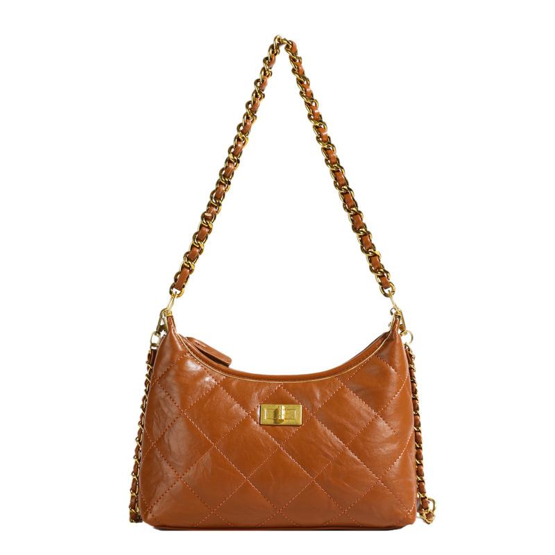 Bag Women's New Diamond Chain Bag Fashionable Versatile Shoulder Messenger Bag