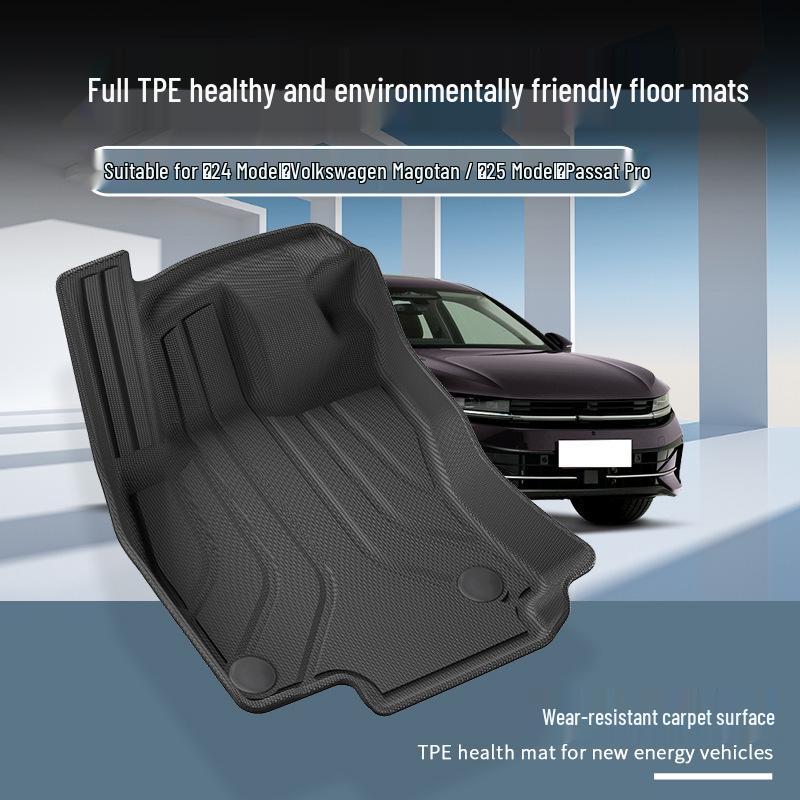 Volkswagen Magotan 2024/Passat PRO 2025 Car Floor Mats - Dirt-Resistant, Waterproof, TPE Full Coverage