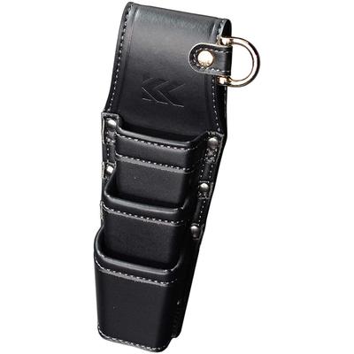 Fujiya 3-stufiger Halter schwarz gold LIGHT PU LEATHER SERIES AH-63BG