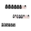 24pcs Fall Flower Press on Nail Coffin Designs Artificial Nail Floral False Nail  Elegant Full Cover Acrylic Nail