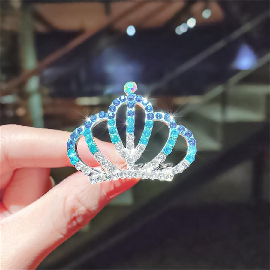 Neue Kinder Diademe Kronen Kleine Kinder Mädchen Strass Kristall Krone Herz Prinzessin Party Accessoires Haarschmuck Ornamente