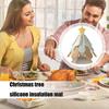 Multifunctional Silicone Mat Insulation Mat Christmas Tree Insulation Mat with Suction Cup Kitchen Cooking Gadgets