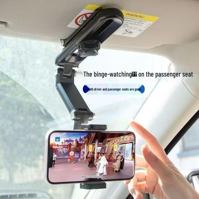 Universal Sun Visor Car Phone Holder - Multi-Function Direct View Navigation Support