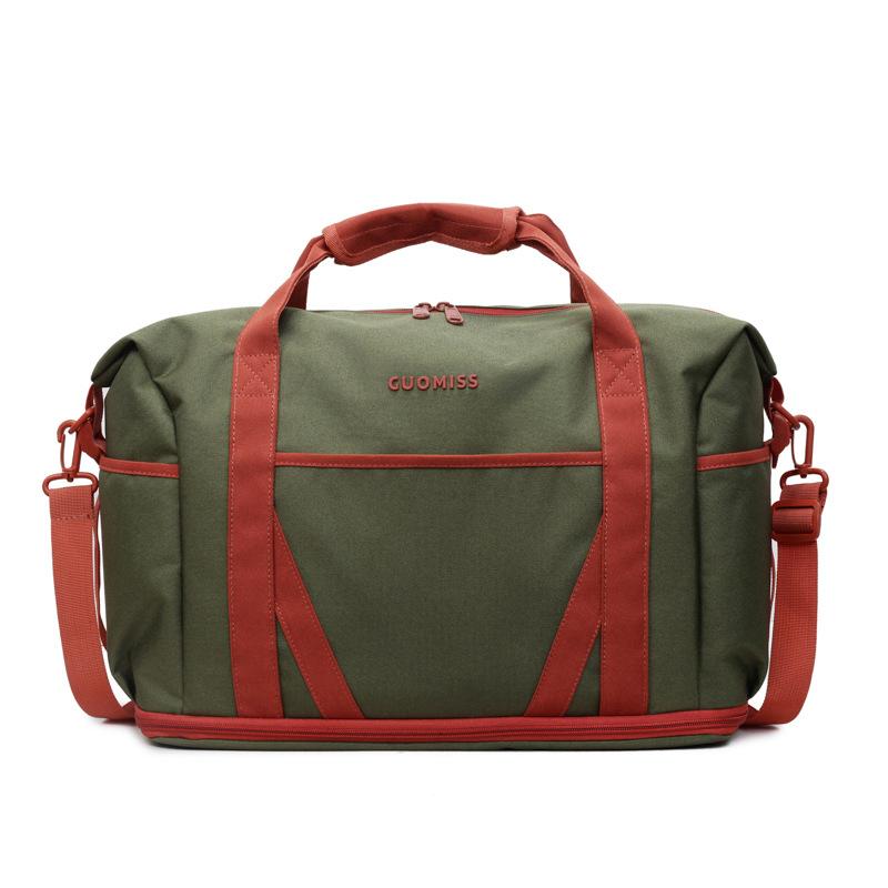 New expandable travel bag high value contrasting color travel boarding messenger bag casual yoga fitness bag women