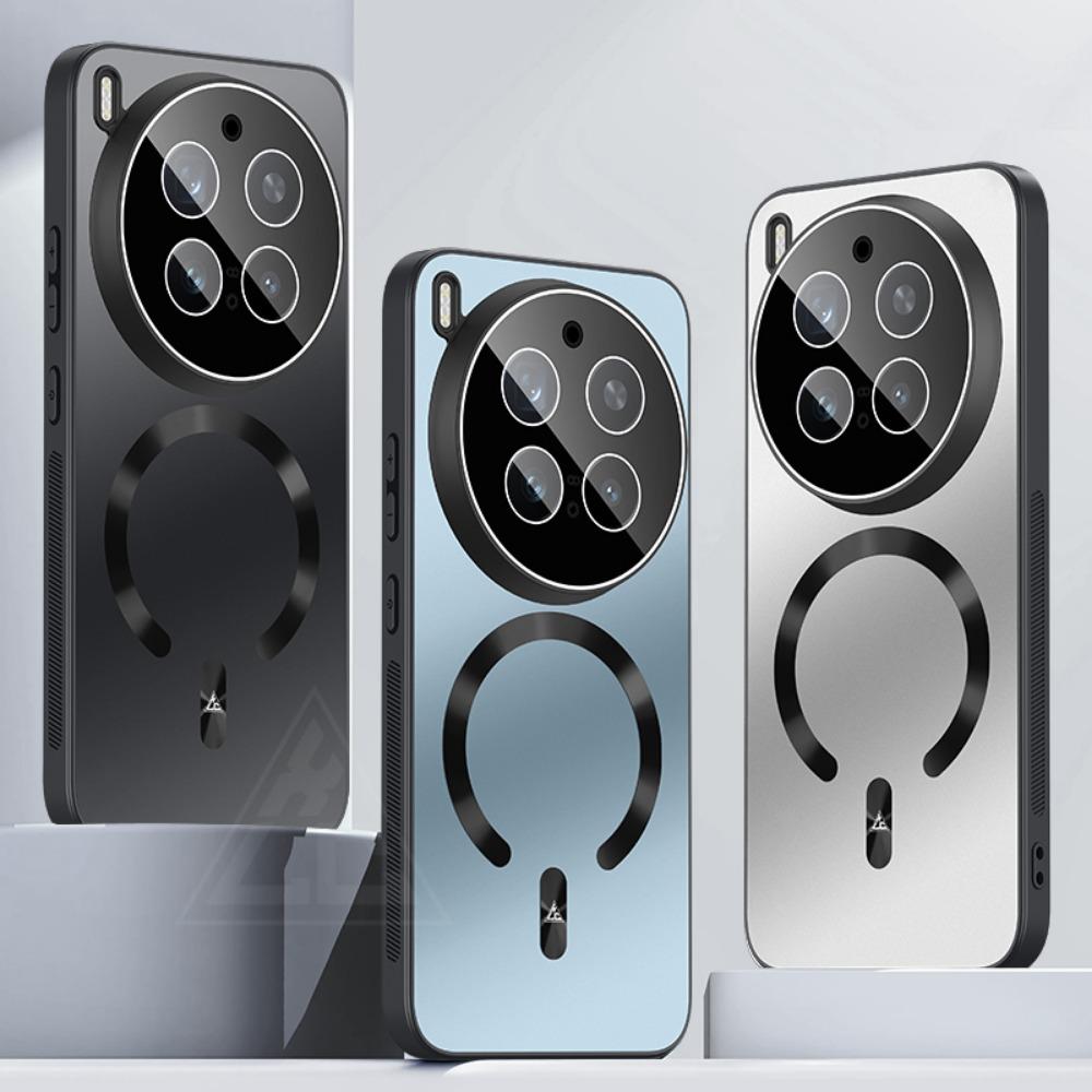 For VIVO X300 Pro Case Hard PC Matte Magnetic Wireless Charging Lens Protective Back Cover For VIVO X300 Pro Phone Shell