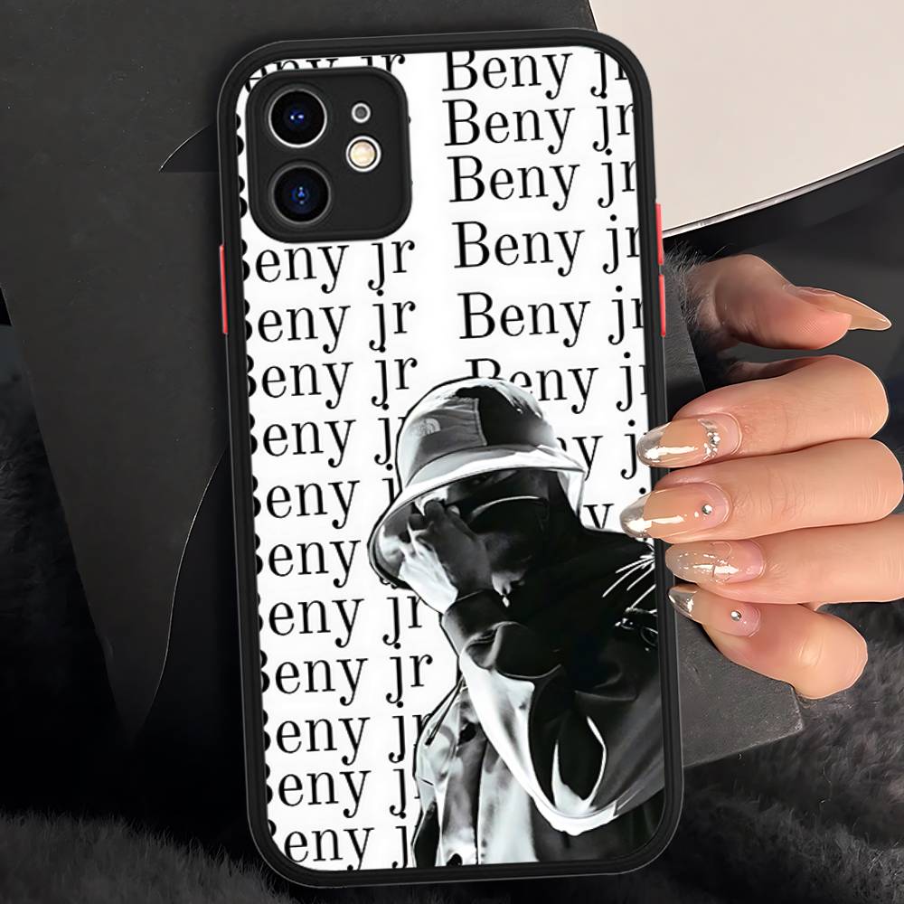 Rapper B-BENY JR Silicone Matte Phone Case For Iphone 13 14 15 16 Pro Max 11 12 X Xs Max Soft Cover iphone 16 pro