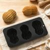 3-Cell Peanut Mousse Cake Mold Peanut Shaped Baking Mold New Chocolate Mold  Baking Tools