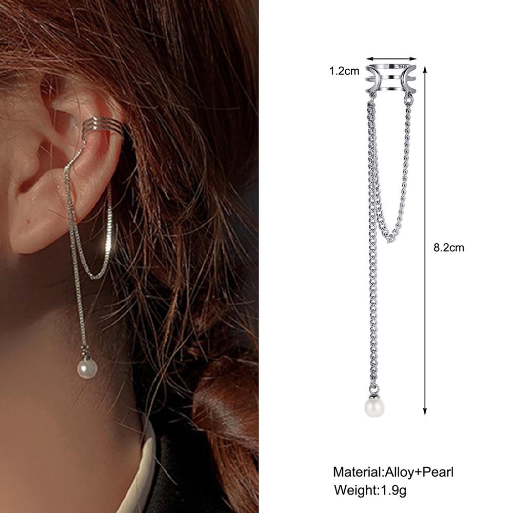 Delicate Tassel Clip Earrings Female Buckle Ear Cuff No Piercings Fake Cartilage Ear for Women New Fashion Jewelry Gifts