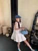 Petite Women's Elegant Summer Dress with Lining & Zipper - Loose, Bud-Shaped Short Skirt