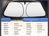 Foldable Titanium Silver Car Sunshade with Heat Insulation and UV Protection