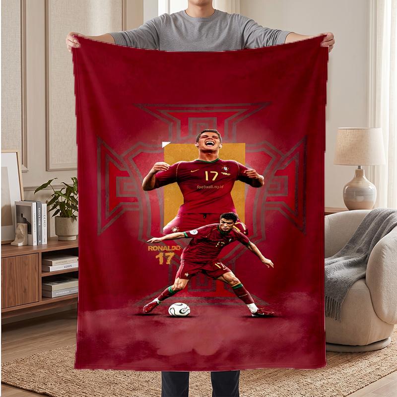 CR7 Soft Warm Flannel Blankets Comfortable Blanket for Home Decoration Gifting