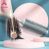 Super Hair Brush Plastic Barrel with Nylon Bristles with Anti Slip Handle Small Volumizing Hair Brush Comb