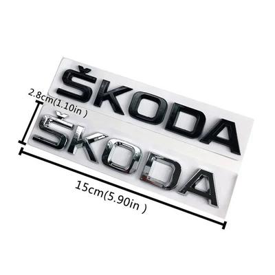 WUM1 3D Letter Emblem Sticker for RS Yeti Fabia Superb Octavia Kodiaq Karoq Tour Rapid Car Rear Trunk Badge Auto Accessories