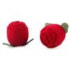 Red Rose Jewelry Box Wedding Ring Gift Case Earrings Storage Display Holder