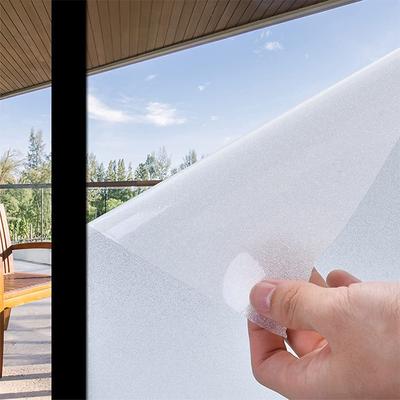 Pellicola per Vetri Satinati Pellicola Oscurante Blocca Sole per Casa Statica Non Adesiva Copertura per Porta del Bagno