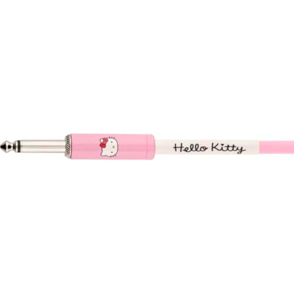 Fender Fender X Hello Kitty Instrument Cable Pink 18.6ft Guitar Cable Guitar Shield