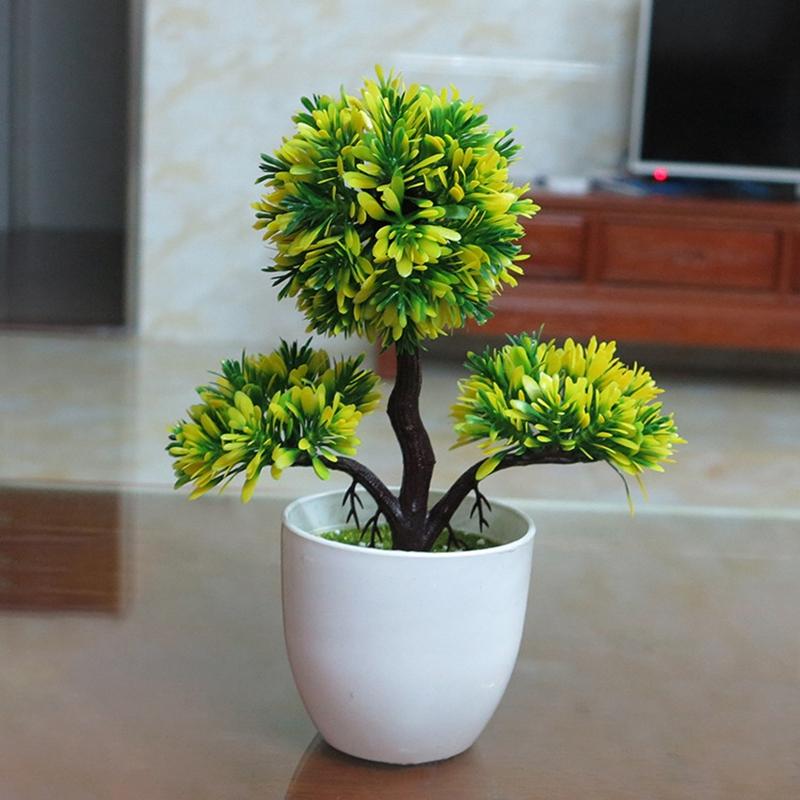 Umělá Simulovaná Rostlina Borovice Vítající Hosty Květináč Zelená Rostlina Bonsaj Počítačový Stůl Krajinná Dekorace Květináčová Rostlina
