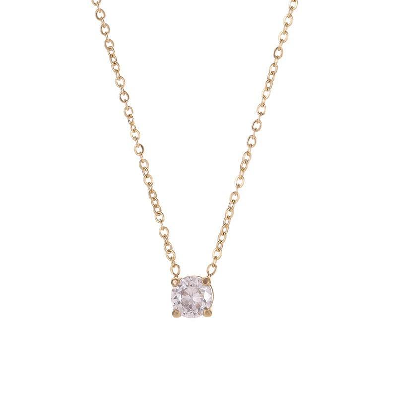 Woman Inlaid Diamond Necklace Women's Design Sense of Niche Exquisite and Luxurious Decoration