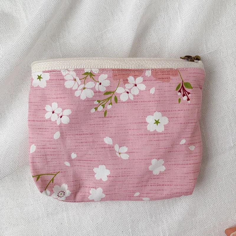 Cute Flower Fruit Printing Coin Purses Women Credit Card Holder Mini Wallet Coin Pouch Clutch Key Coin Money Bags for Girls