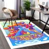 1pc Mega Man Anime Cartoon Design Office Chair Mat Non-Slip Carpet for Home Decor, Suitable for All Seasons, Ideal Gift for Fans.Y084