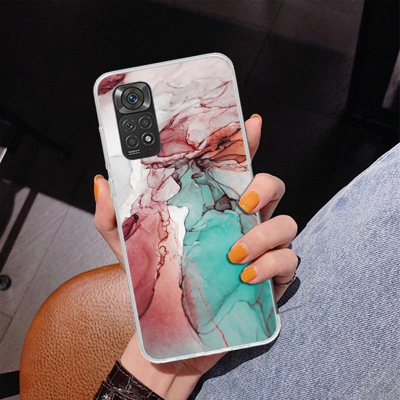 Fashion Geometric Marble Phnoe Case for Phnoe Case for Xiaomi Redmi Note 15 14 14S 13 Pro Plus 12 12S 11S 11E 10S 10 11T 5G Uniq