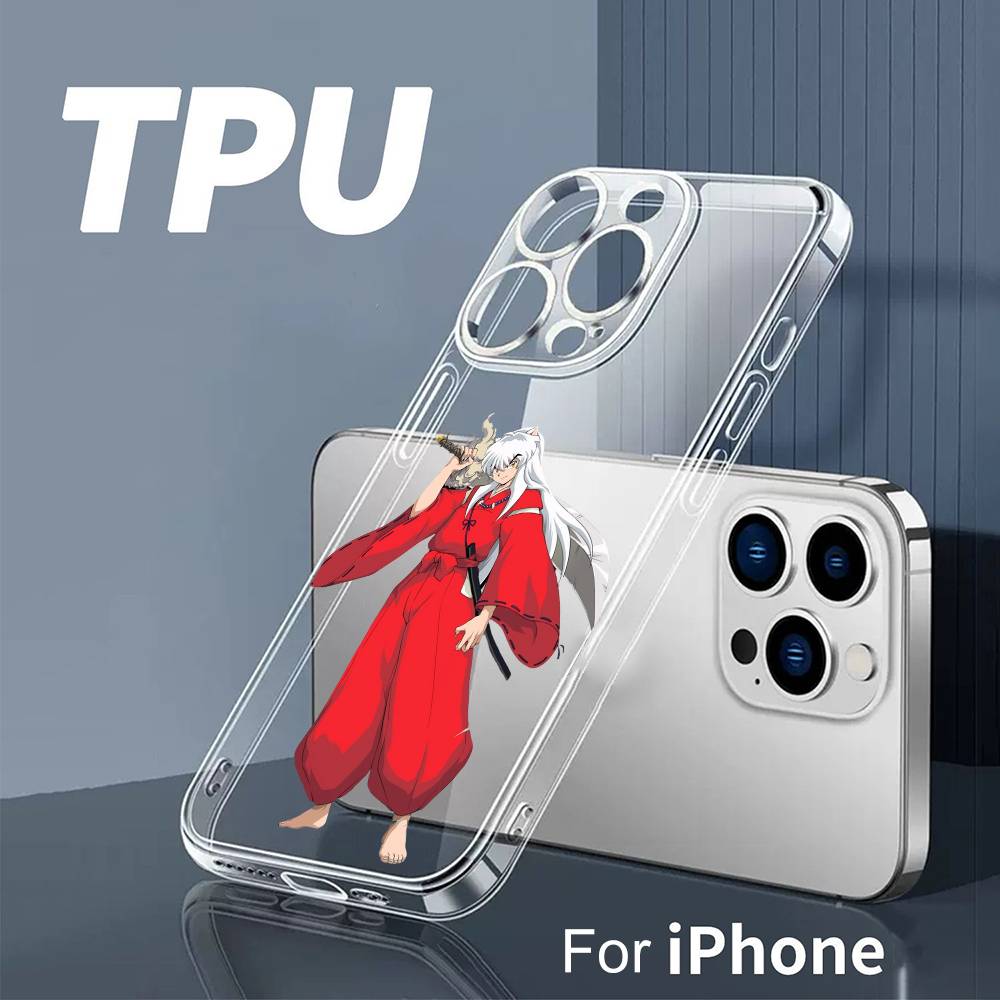 

Sesshomaru And I-Inuyasha Brothers Phone Case For iPhone 17 16 15 14 13 12 11 Mini Pro Max Plus Transparent Cover iPhone12PROMAX