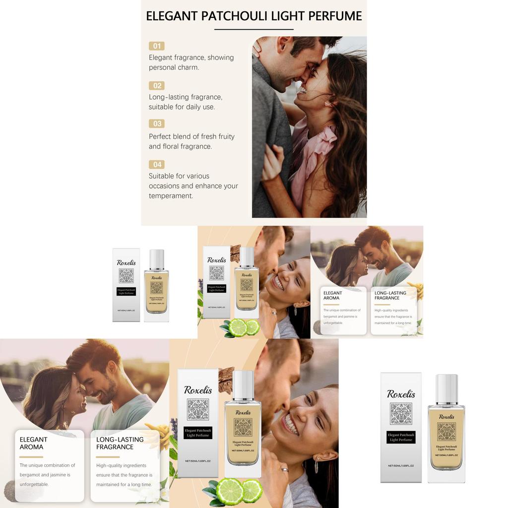 Elegant Patchouli Perfume Travel Size Fresh Fragrance Delicate Alluring Scent Spray