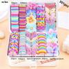 High Elastic Hair Accessories Set Colorful Hair Clips Frangipani Girls Hair Bands  Girls Children