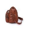 Retro Women's Shoulder Bag Solid Color Multi Pocket Storage for Middle-aged and Elderly Mothers Crossbody Bag Small Square Bag