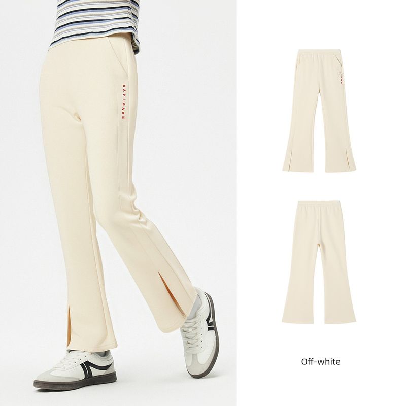 Navigare Italian Small Sailboat Children's Slim-Fit Pants 2026 Spring New Girls' Flared Pants