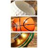 Hand Painted Spinning Sports Ball Whiskey Glass Rotating Base Cocktail Glass Mug  Game-day Party