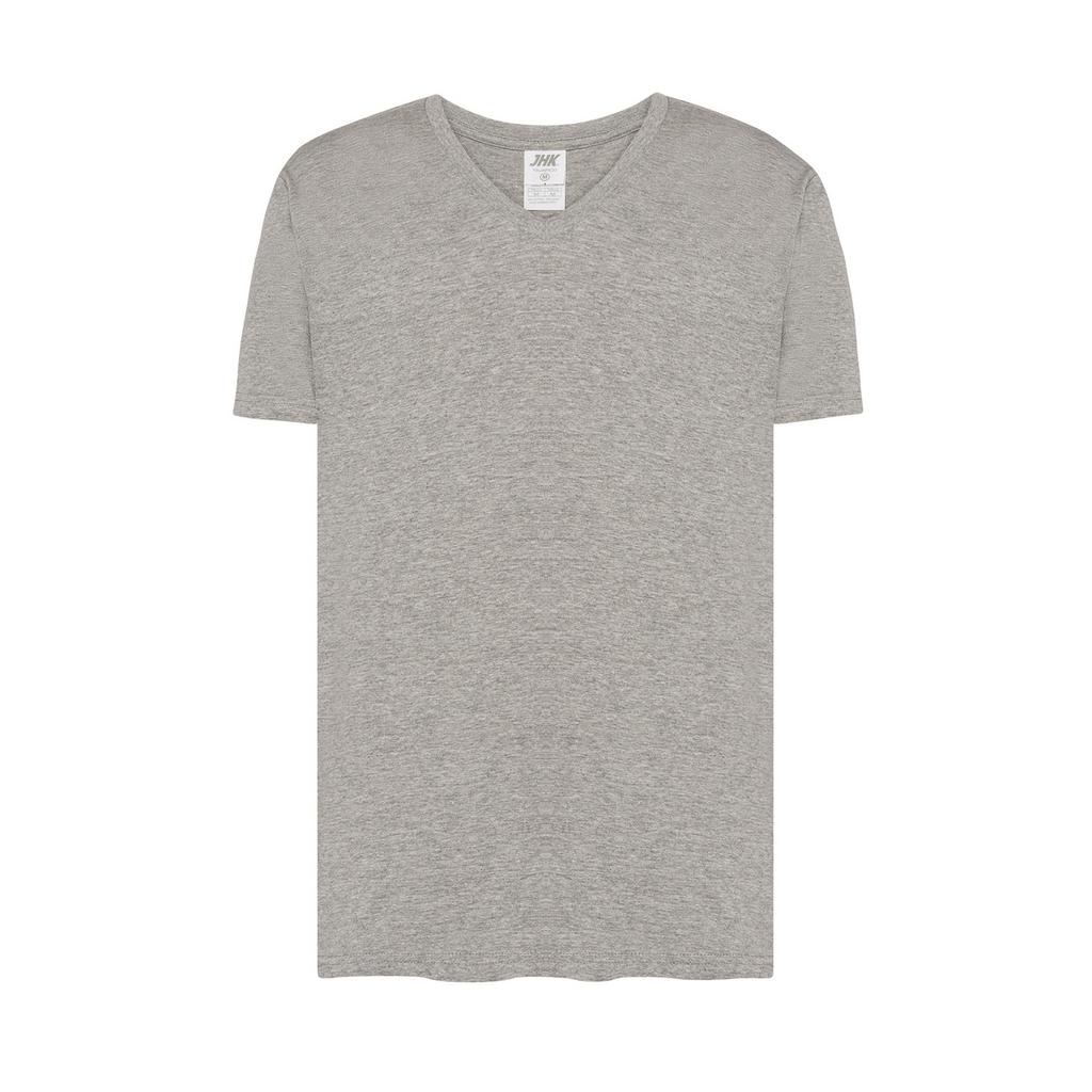 JHK Mens Urban Melange V Neck T-Shirt