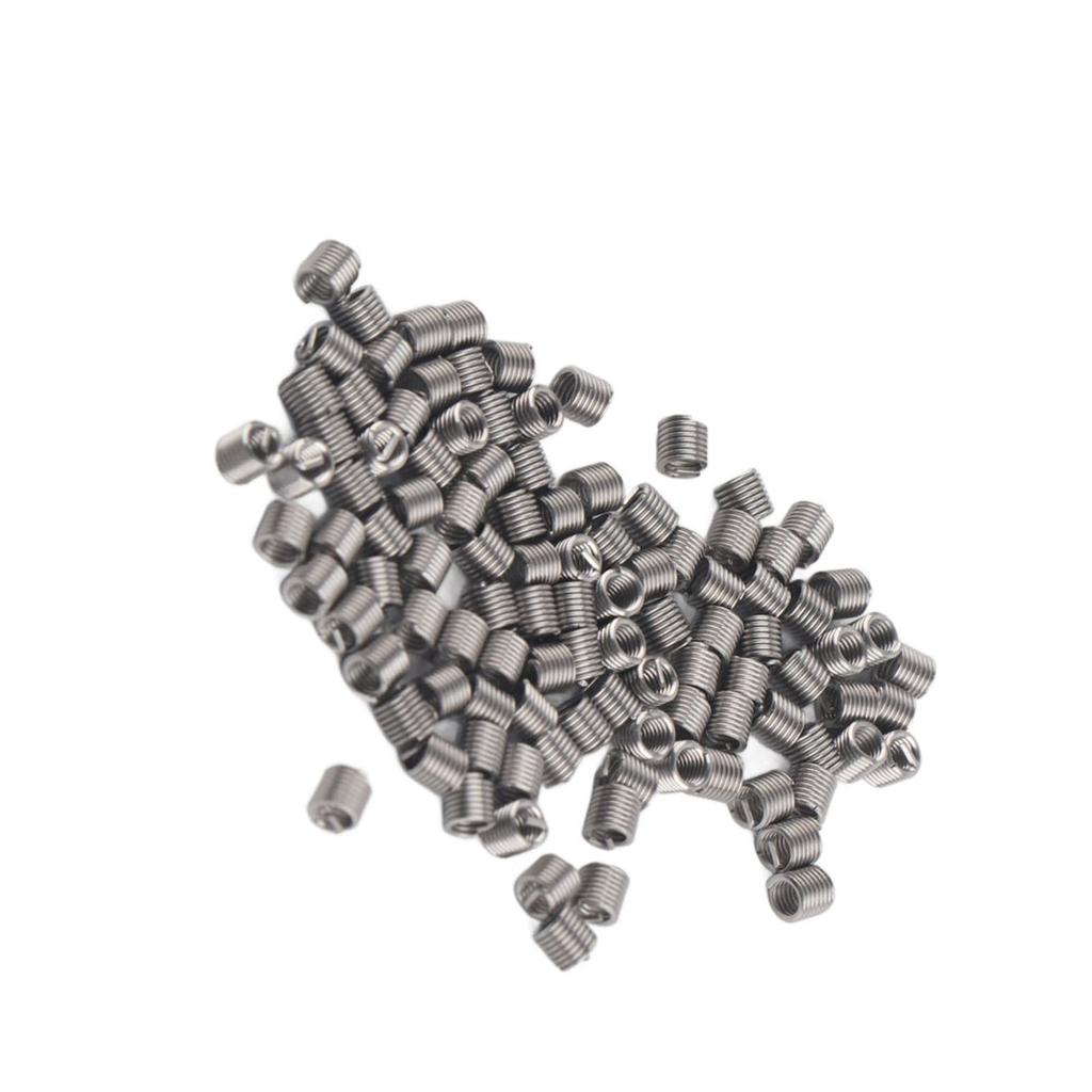 100pcs M2 Stainless Steel SS304 Coiled Wire Helical Screw Thread Inserts (M2*0.4*2 D)