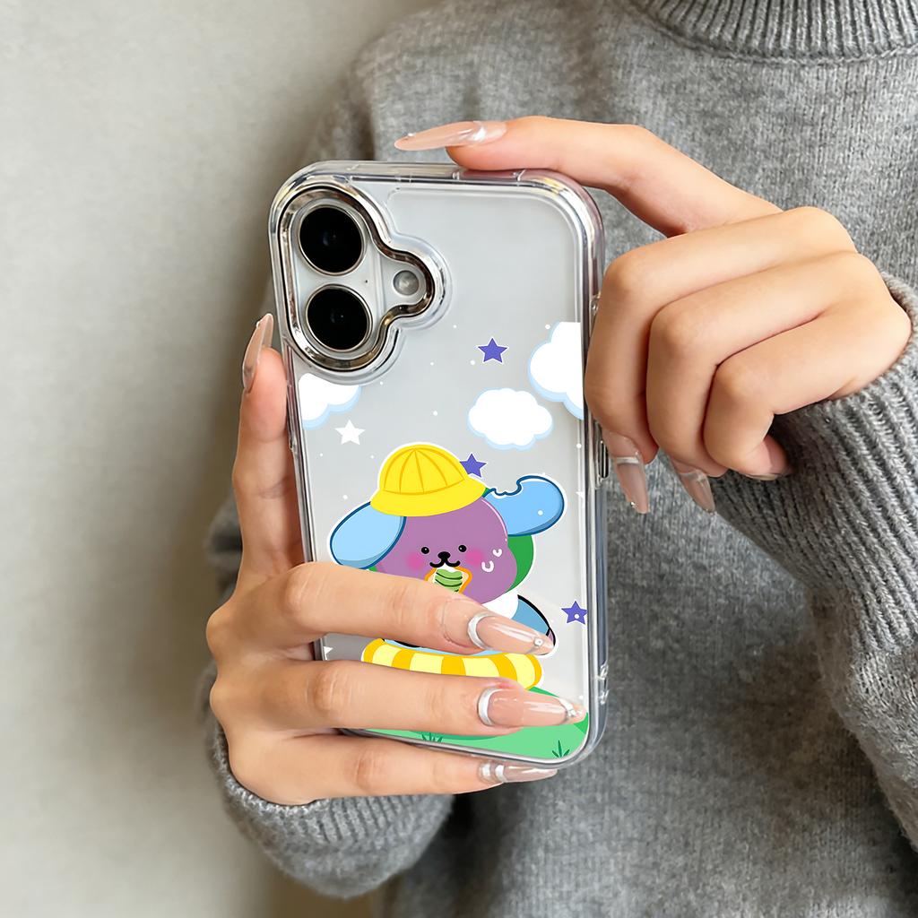 Cartoon Mascot GMMTV Phone Case For iPhone 17 16e 16 15 14 13 12 11 mini Pro Max X XR XSMAX 8 7 Air Plus Transparent Soft Cover