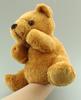 Takeoff Plush Hand Puppet Bear Brown