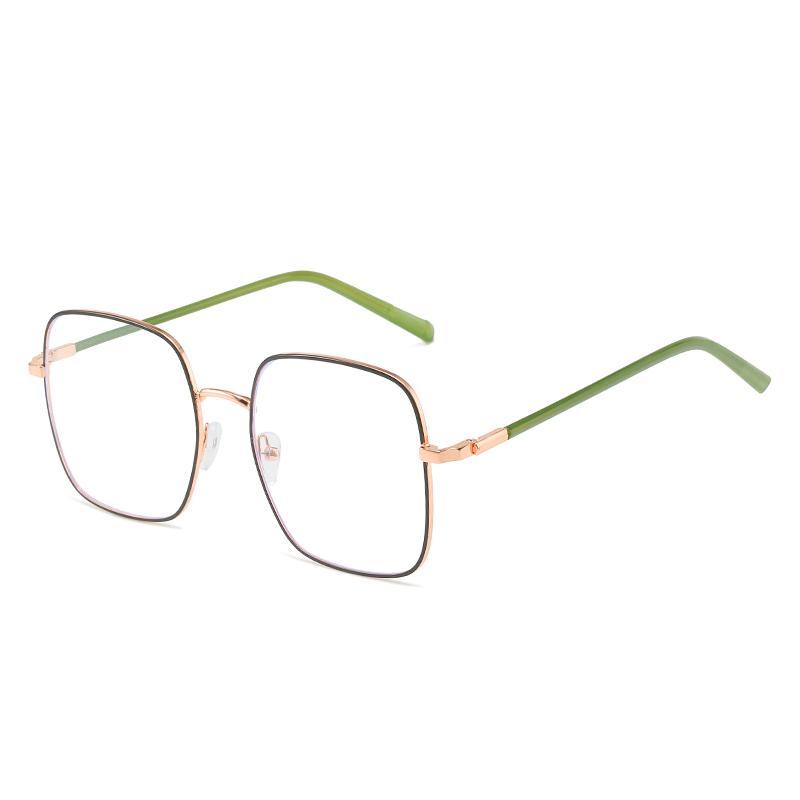 0 -0.5 -0.75 To -6.0 Women Men Square Anti Blue Rays Prescription Glasses For The Nearsighted Metal Hinge Myopia Spectacles