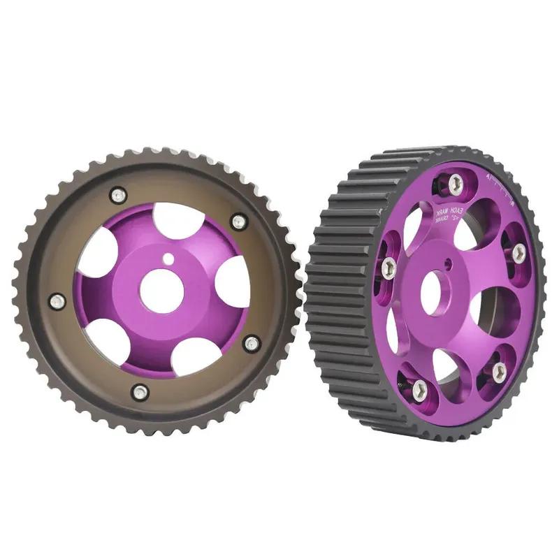 2pcs Cam Gears Timing Gear Pulley Kit Aluminum Adjustable Engine Pulley Sprocket Timing Cam Gear For Toyota Supra 1JZ 2JZ DOHC