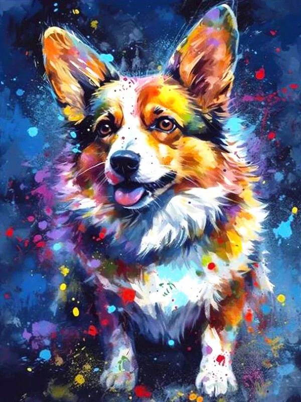 DIY Full Round Diamond Painting Cross Stitch 3D Cute Little Animal Scene Home Decorative Art Painting Diamond Painting 5d Diamond Art Painting