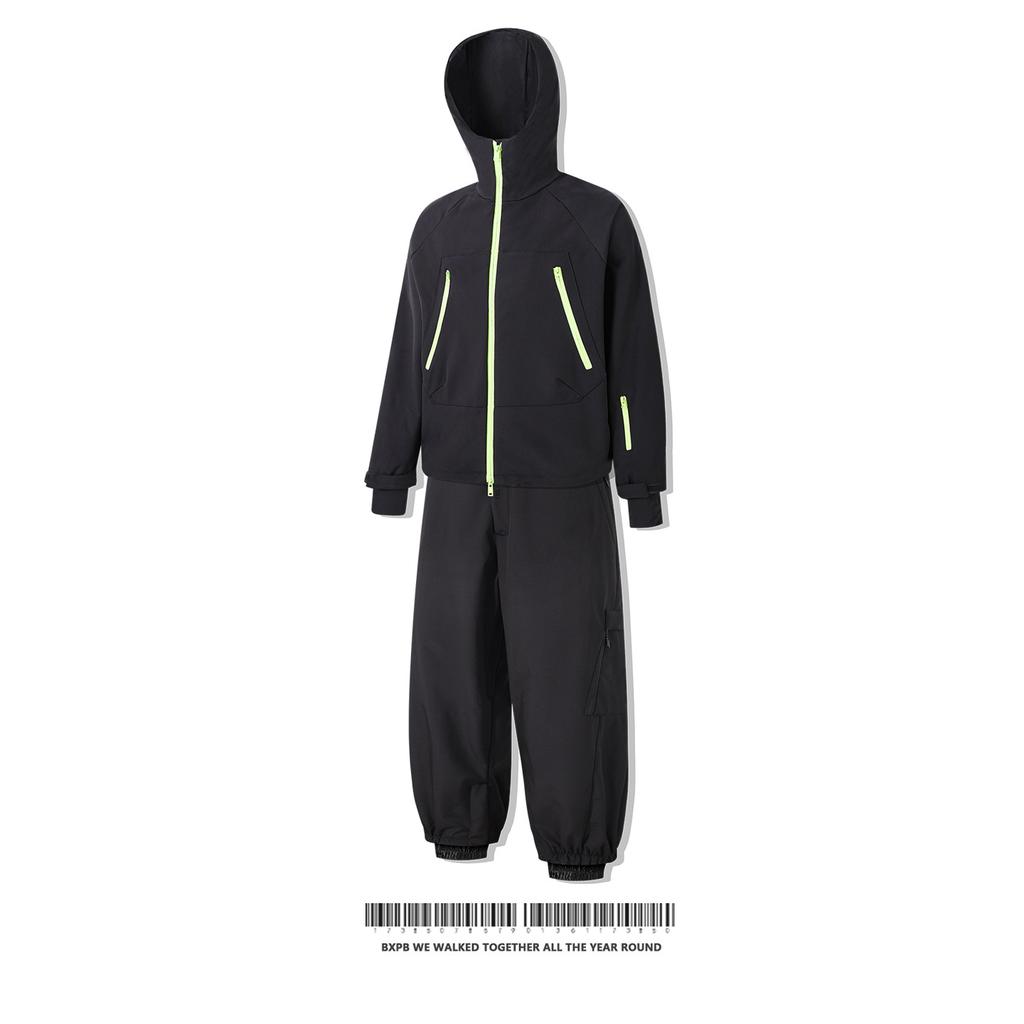 Men's and Women's Ski Suit Outdoor Winter Warm Snowboard Suit Waterproof Windproof Skiing Jacket and Pants Set Oversize Breathable Insulated Snow Suit
