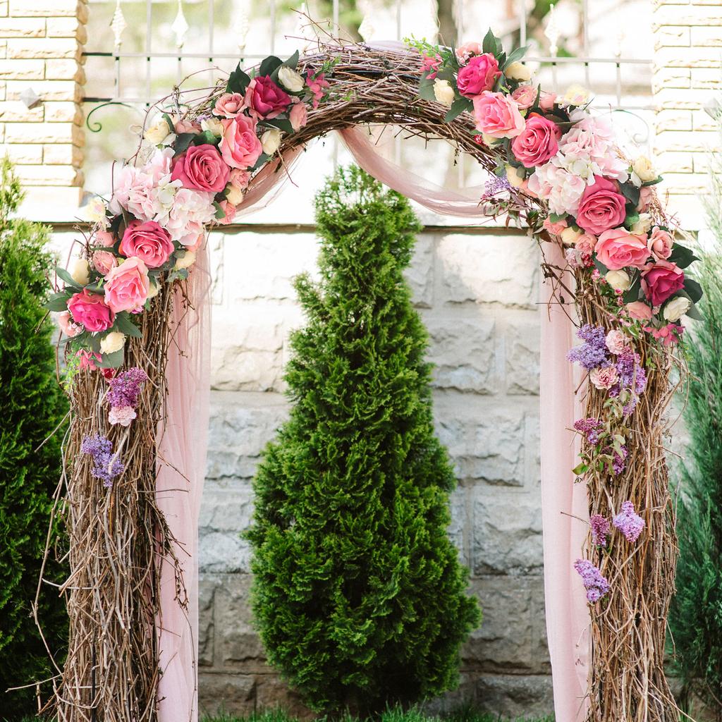 Artificial Flower Swag Arrangements Door Wedding Archway Decoration 65cm L X 15cm W