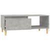 Vidaxl Couchtisch, Beton Grau, 90x50x36,5 cm