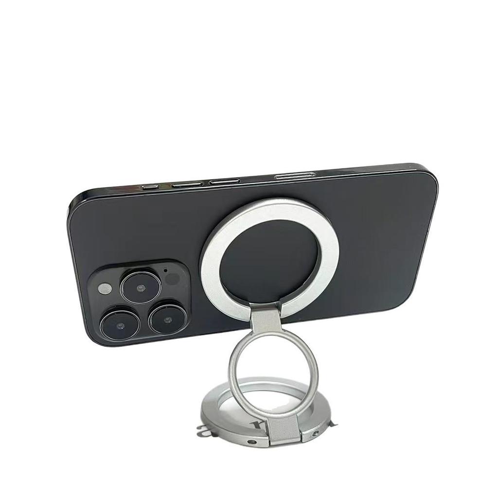 360° Magnetic Double-Sided Phone Holder for Apple & Android - Desktop Selfie & Screen Mirroring