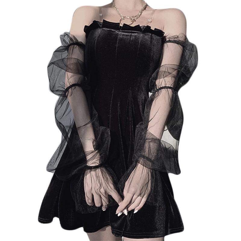 Buy Gothic Lolita Women Black Velvet 