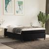 Bed Frame with Mattress - Maison Exclusive - Black - 140x200 Cm - Soft Velvet