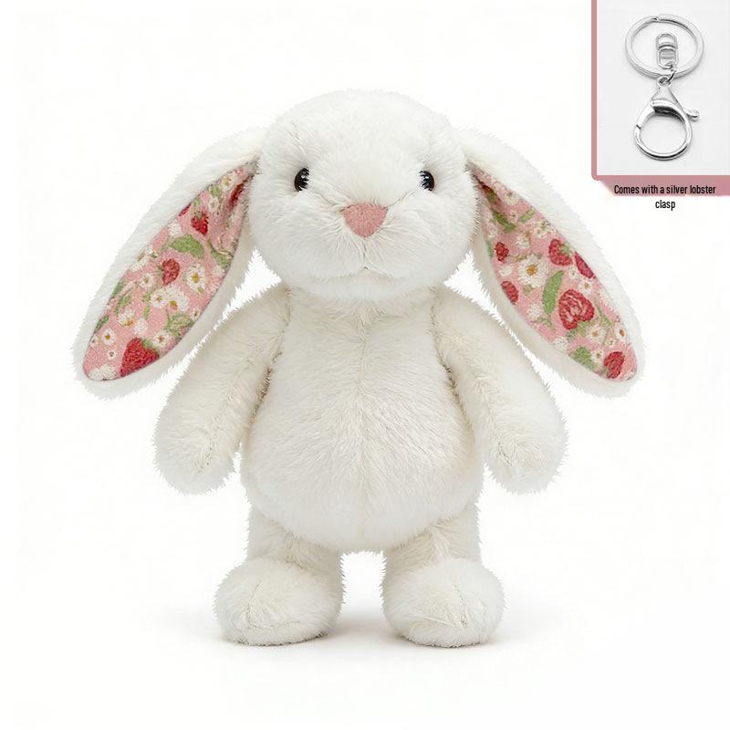 Plush Rabbit Keychain Charm: Cute Backpack Pendant & Doll Gift for Girls